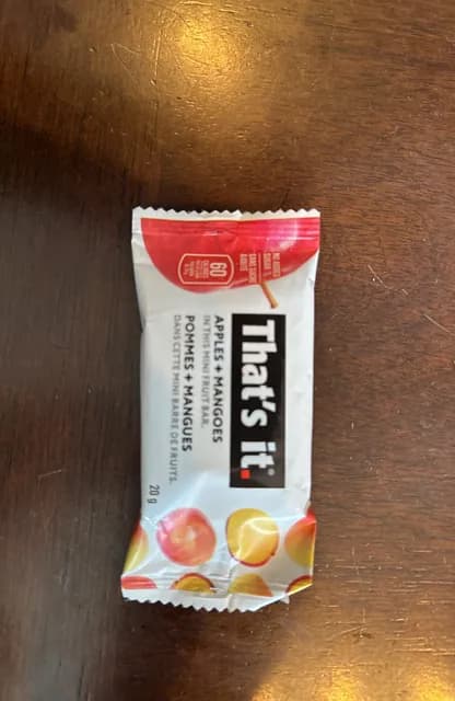 That'S It Apples + Mangoes Fruit Bar