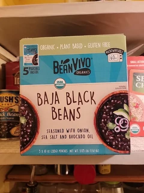Bean Vivo Organics Baja Black Beans Seasoned With Onion, Sea Salt And Avocado Oil