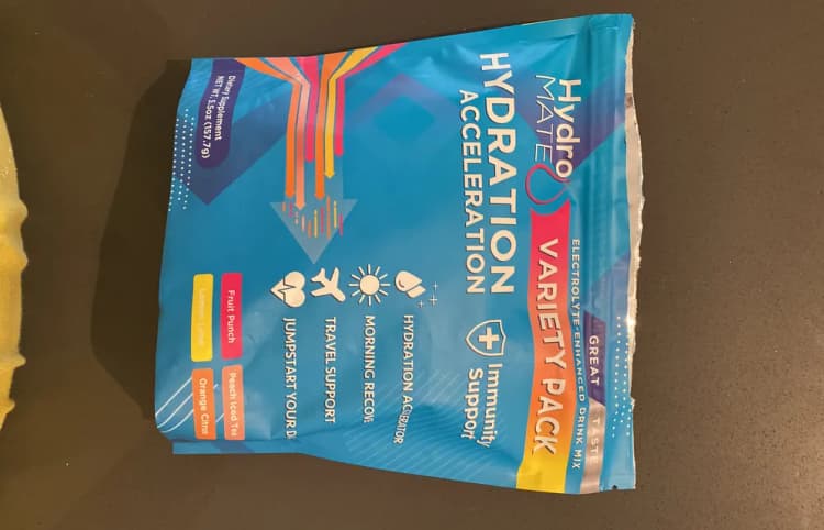 Hydro Mate Hydration Acceleration Variety Pack Fruit Punch, Peach Iced Tea, Lemon Lime, Orange Citrus
