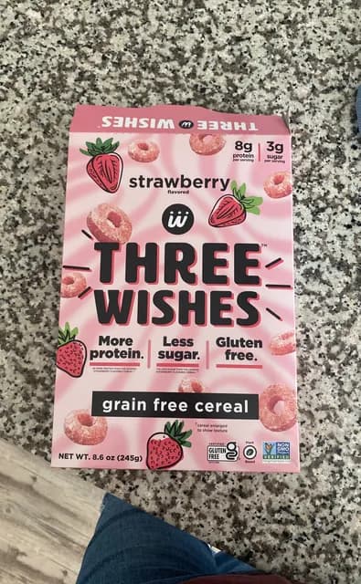 Three Wishes Strawberry Grain Free Cereal