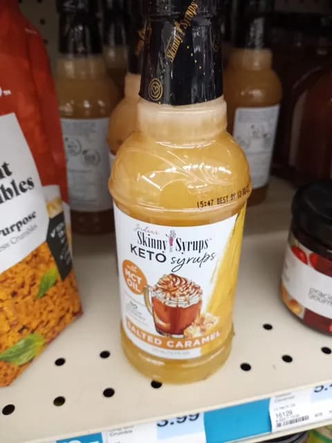 Jordan'S Skinny Syrups Keto Salted Caramel Syrup With Mct Oil