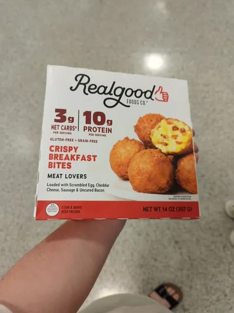 Realgood Foods Co. Crispy Breakfast Bites Meat Lovers