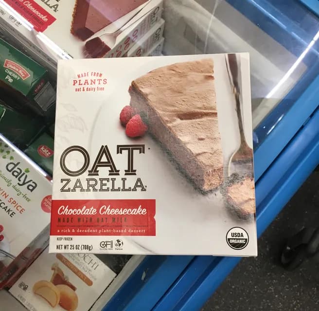 Oatzarella Chocolate Cheesecake Made With Oat Milk