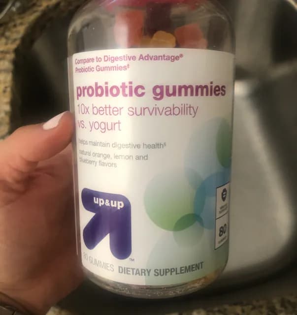 Up & Up Probiotic Gummies, Natural Orange, Lemon And Blueberry Flavors