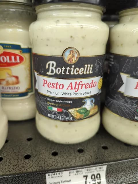 Botticelli Pesto Alfredo Premium White Pasta Sauce