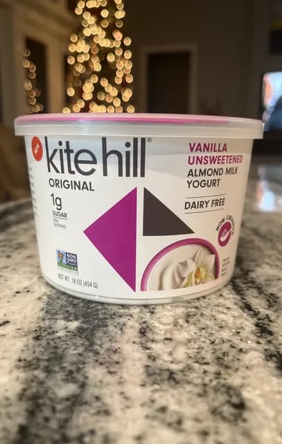 Kite Hill Original Vanilla Unsweetened Almond Milk Yogurt, Dairy Free