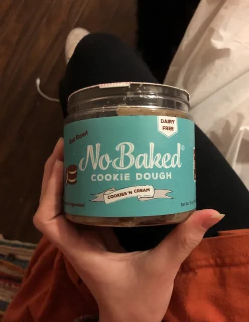 No Baked Cookie Dough Cookies 'N Cream