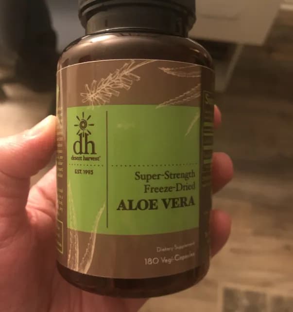 Desert Harvest Super-Strength Freeze-Dried Aloe Vera 180 Vegi-Capsules