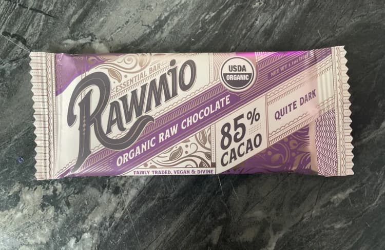 Rawmio Organic Raw Chocolate Essential Bar Quite Dark 85% Cacao