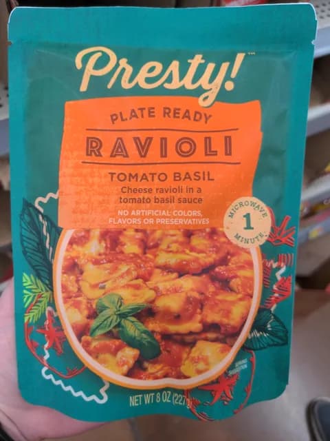 Presty! Plate Ready Ravioli Tomato Basil