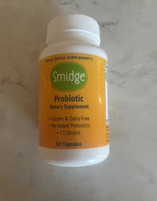 Smidge Probiotic Dietary Supplement 60 Capsules