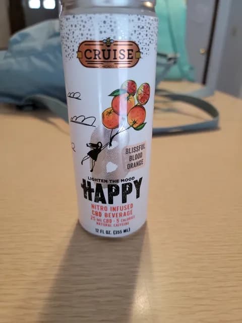 Cruise Happy Nitro Infused Cbd Beverage Blissful Blood Orange
