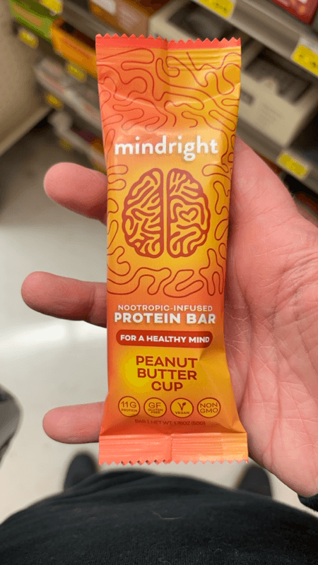 Mindright Peanut Butter Cup Protein  Bar