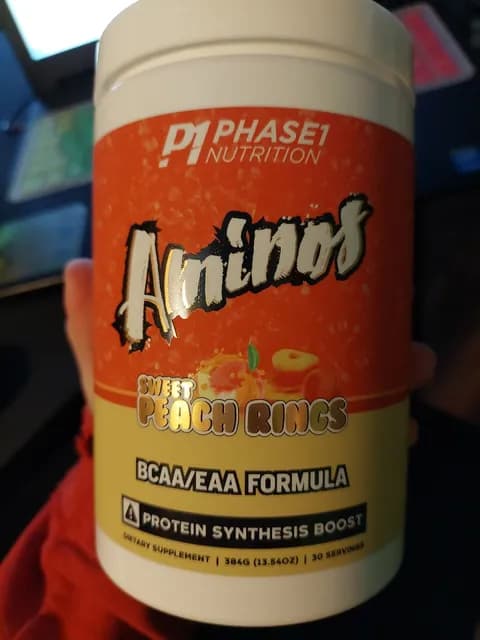 Phase 1 Nutrition Aminos Sweet Peach Rings