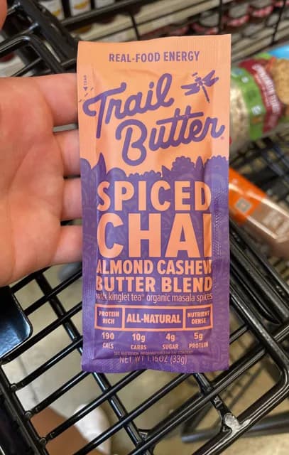 Trail Butter Spiced Chai Almond Cashew Butter Blend With Kinglet Tea Organic Masala Spices