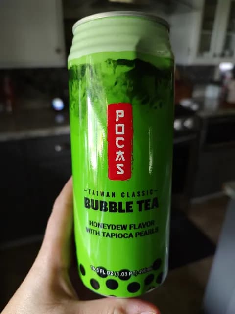Pocas -Taiwan Classic- Bubble Tea Honeydew Flavor With Tapioca Pearls