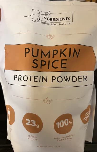 Just Ingredients Pumpkin Spice Protein Powder