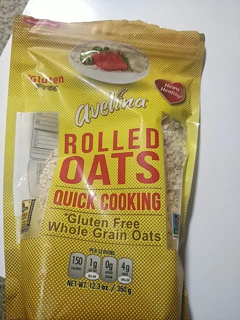 Avelina Gluten Free Quick Cooking Whole Grain Rolled Oats