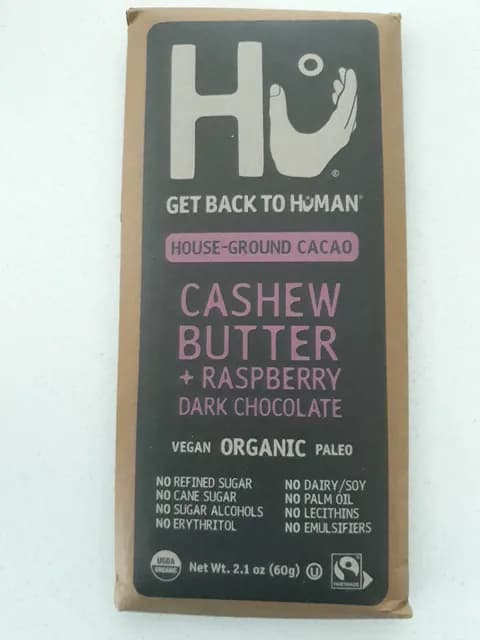 Hu Get Back To Human House-Ground Cacao Cashew Butter + Raspberry Dark Chocolate
