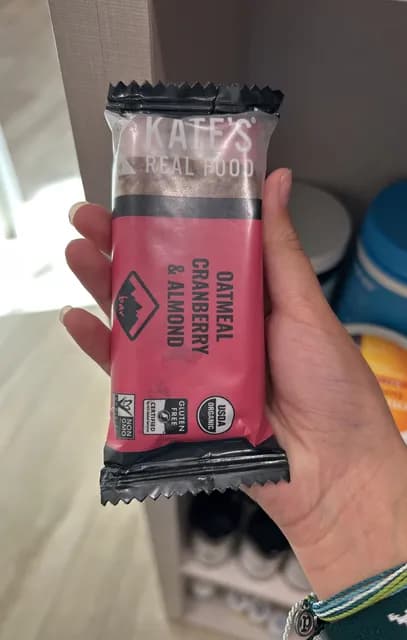 Kate'S Real Food Oatmeal Cranberry & Almond Bar
