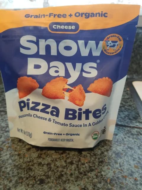 Snow Days Pizza Bites Mozzarella Cheese & Tomato Sauce In A Golden Crust