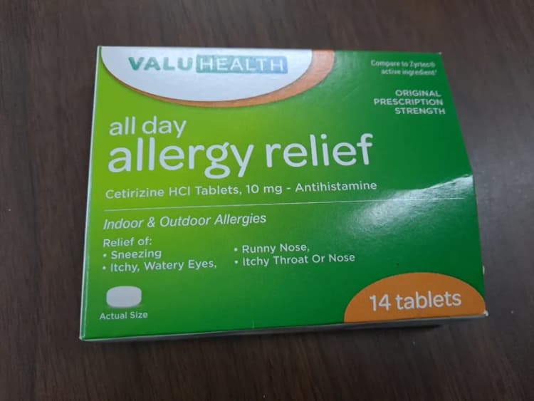 Valuhealth All Day Allergy Relief Cetirizine Hci