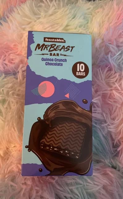 Feastables Mrbeast Bar Quinoa Crunch Chocolate