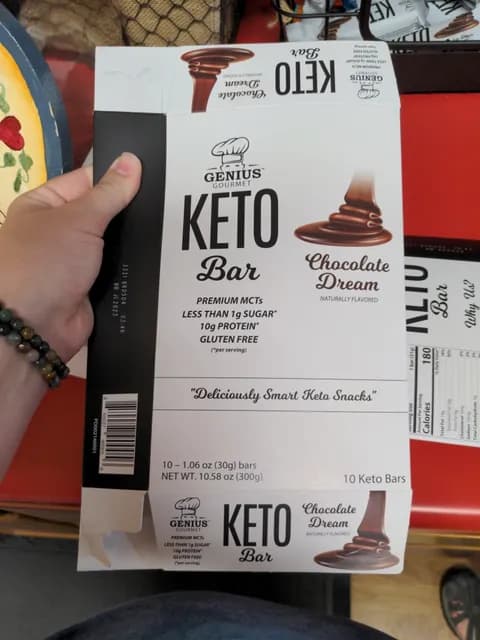 Genius Gourmet Keto Bar Chocolate Dream