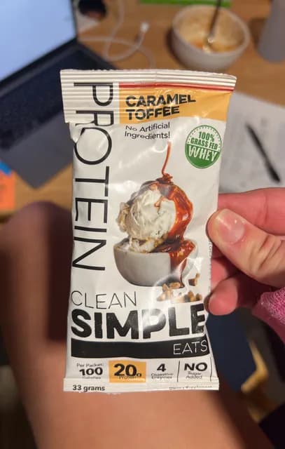 Clean Simple Eats Protein Caramel Toffee