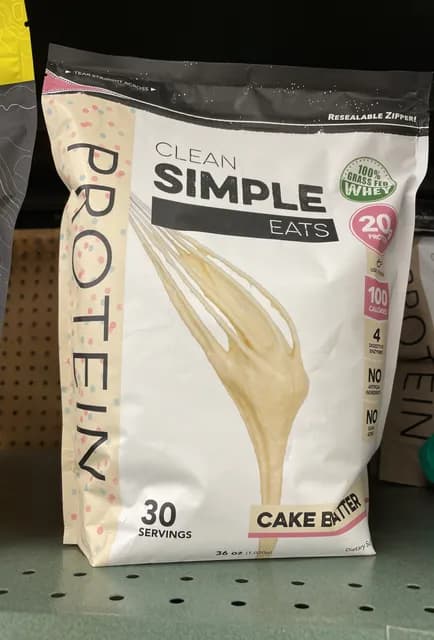 Clean Simple Eats Cake Batter Protein Powder