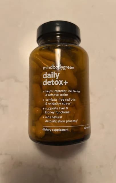 Mindbodygreen Daily Detox+ Dietary Supplement 60 Capsules