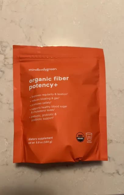 Mindbodygreen Organic Fiber Potency+ Dietary Supplement