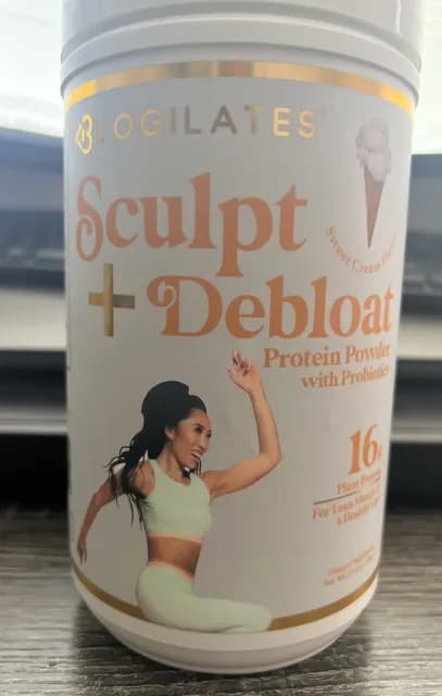 Blogilates Sculpt + Debloat Protein Powder With Probiotics Sweet Cream Flavor