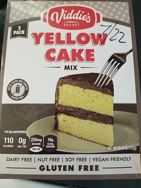 Viddie'S Bakery Yellow Cake Mix