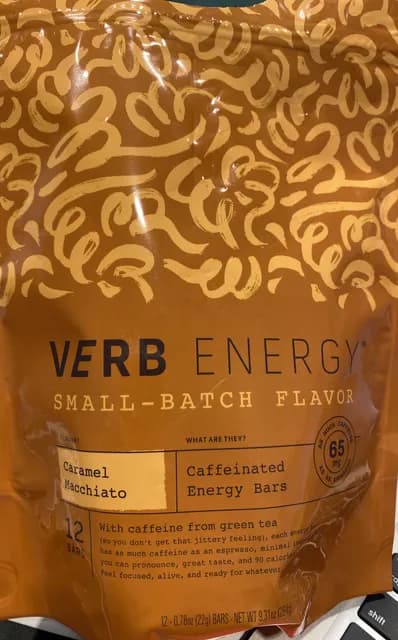 Verb Energy Caramel Macchiato Energy Bars