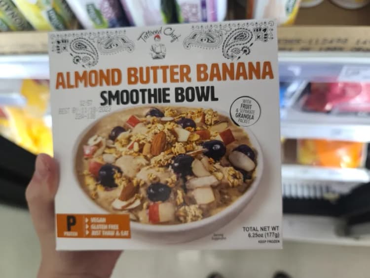 Tattooed Chef Almond Butter Banana Smoothie Bowl