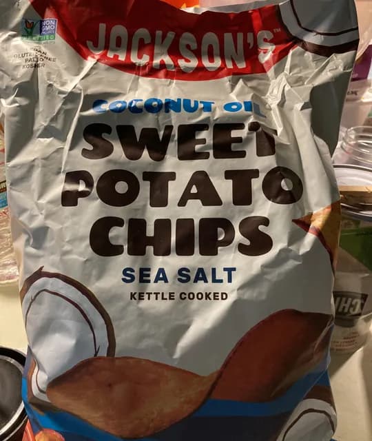Is it Pregnancy Friendly? Jackson's Coconut Oil Sweet Potato Chips Sea Salt Kettle Cooked