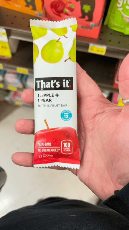 Thats It Apple Pear Fruit Bar