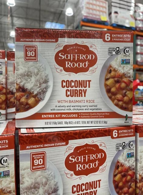 Saffron Road Coconut Curry With Basmati Rice Mild