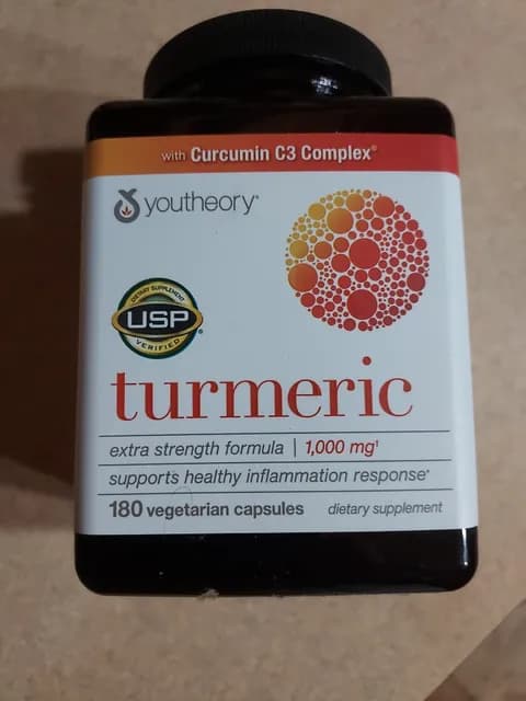 Youtheory Turmeric Extra Strength Formula With Curcumin C3 Complex Dietary Supplement