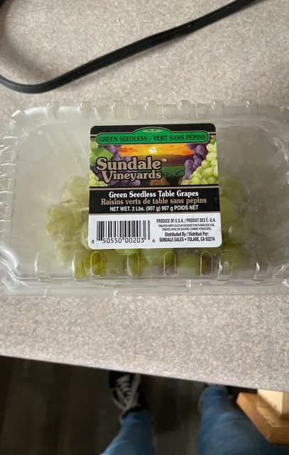 Sundale Vineyards Green Seedless Table Grapes