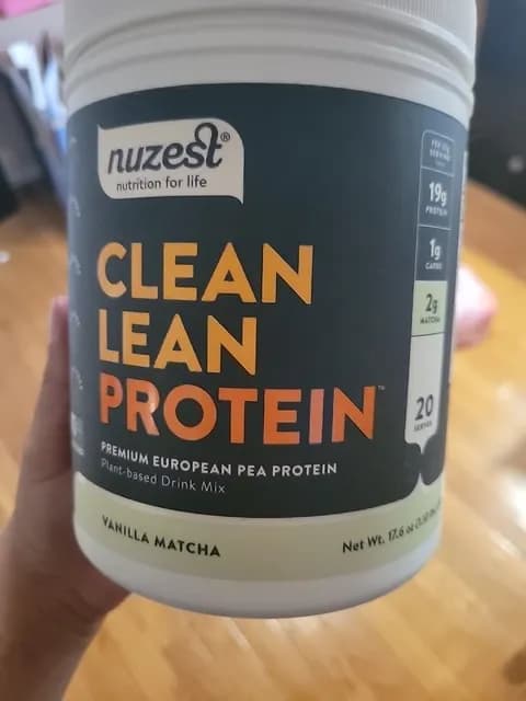 Nuzest Clean Lean Protein Vanilla Matcha Plant-Based Drink Mix
