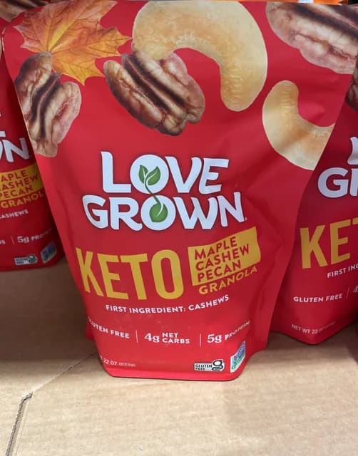 Love Grown Keto Maple Cashew Pecan Granola