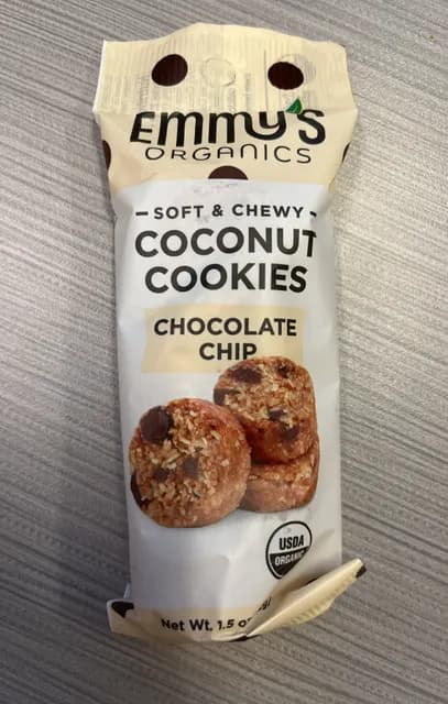 Emmy'S Organics Chocolate Chip Coconut Cookies