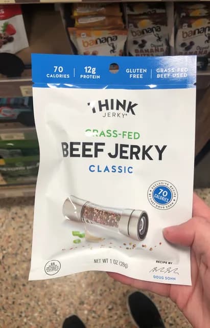 Think Jerky Grass Fed Classic Beef Jerky