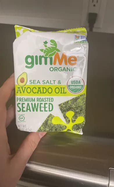 Gimme Organic Premium Roasted Seaweed Sea Salt & Avocado Oil