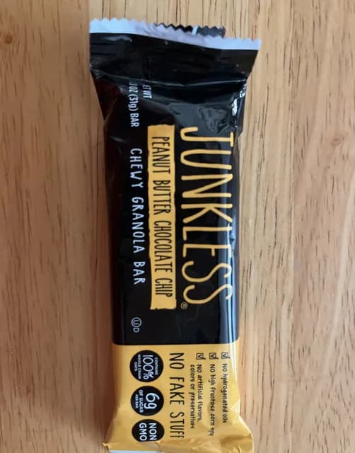 Junkless Peanut Butter Chocolate Chip Chewy Granola Bar