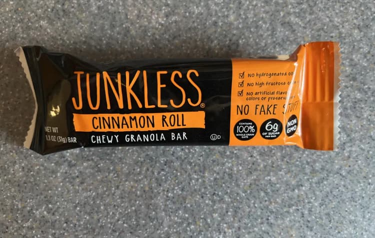 Junkless Cinnamon Roll Chewy Granola Bar