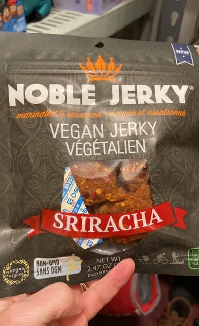 Noble Jerky Sriracha Vegan Jerky