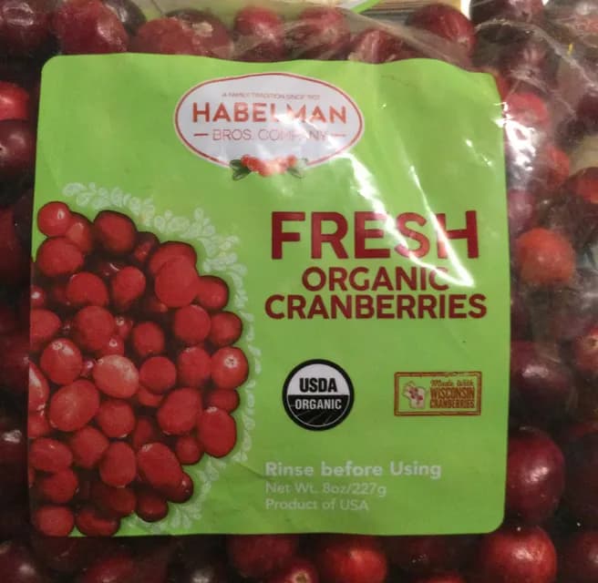 Habelman Bros. Company Fresh Organic Cranberries